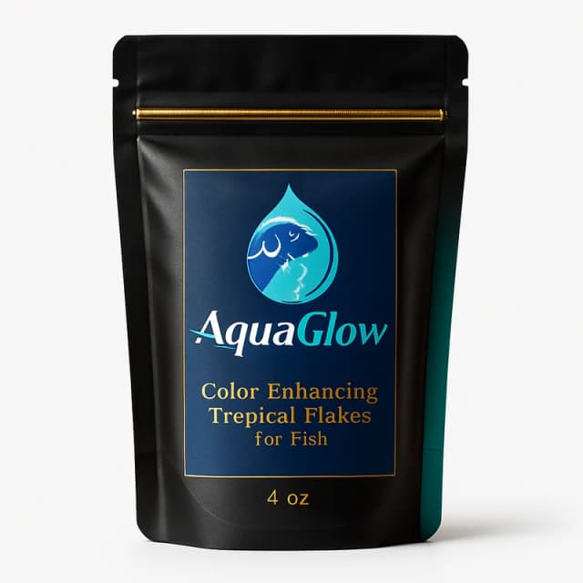 AquaGlow Color-Enhancing Tropical Flakes for Fish (4 oz)