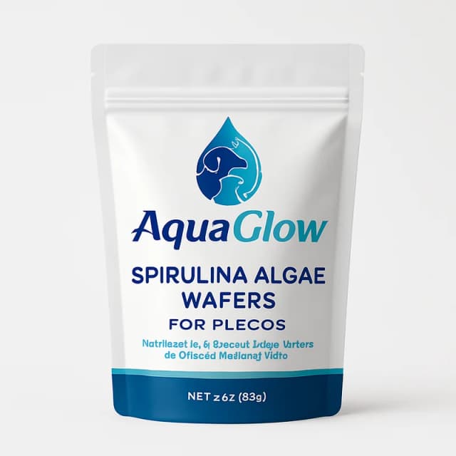 AquaGlow Spirulina Algae Wafers for Plecos (3 oz)