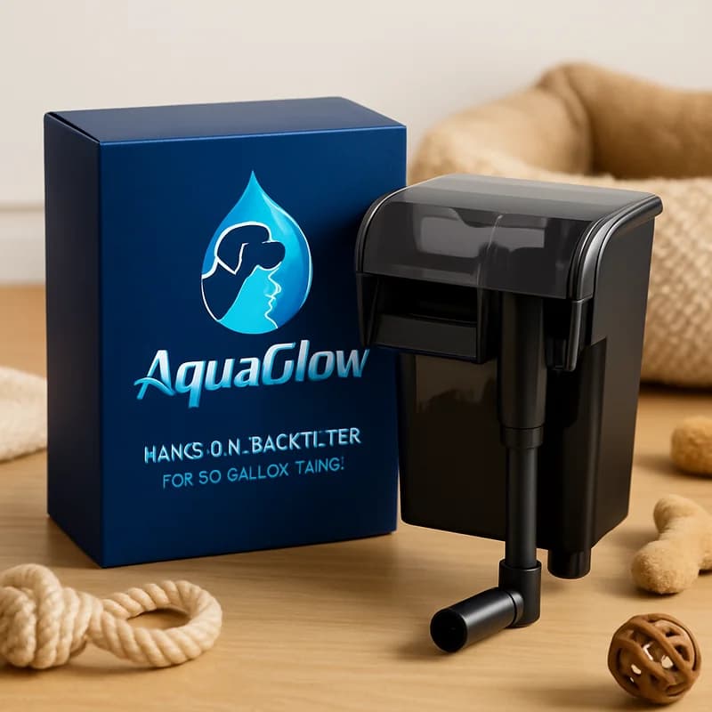 AquaGlow Hang-On-Back Filter for 50-Gallon Tanks