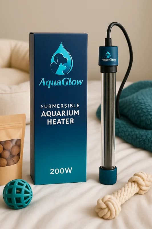 AquaGlow Submersible Aquarium Heater 200W