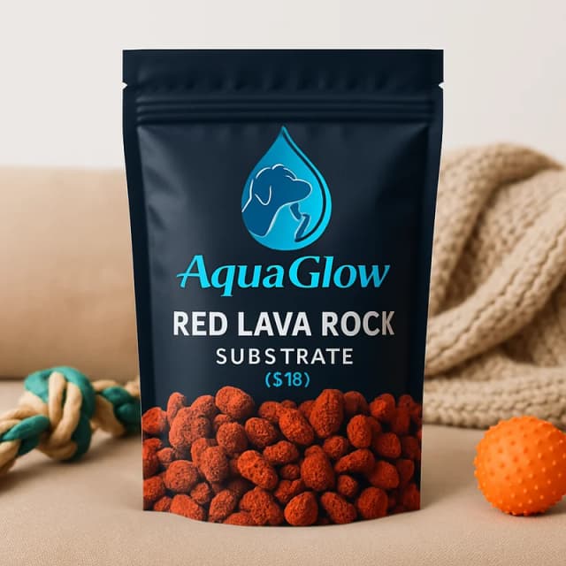 AquaGlow Red Lava Rock Substrate (5 lb)