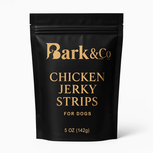 Bark and Co Chicken Jerky Strips for Dogs (5 oz)