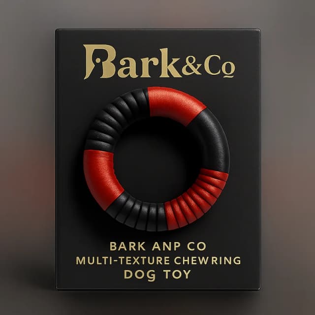 Bark and Co Multi-Texture Chew Ring Dog Toy