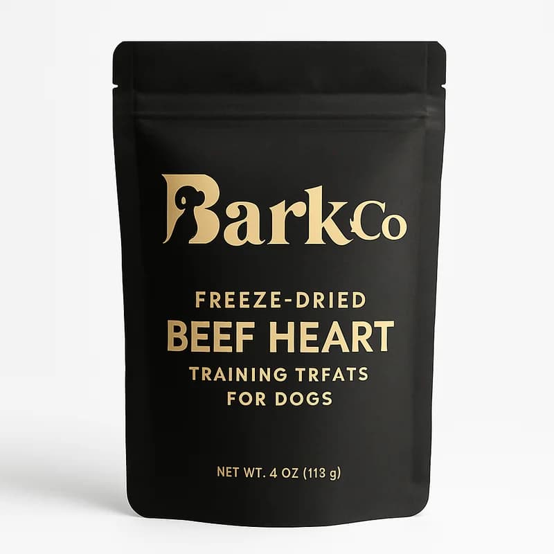 Bark and Co Freeze-Dried Beef Heart Training Treats for Dogs (4 oz)