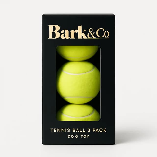 Bark & Co Tennis Ball 3-Pack Dog Toy