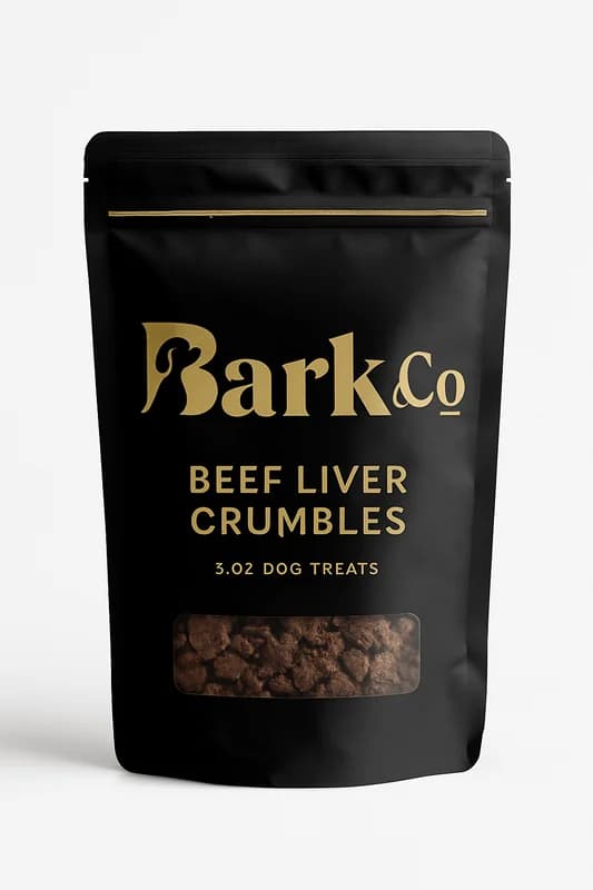 Bark & Co Beef Liver Crumbles 3 oz Dog Treats