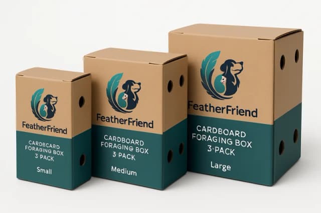 FeatherFriend Cardboard Foraging Box 3-Pack
