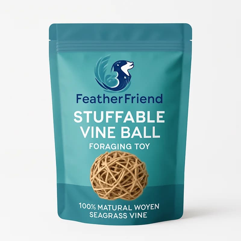 FeatherFriend Stuffable Vine Ball Foraging Toy