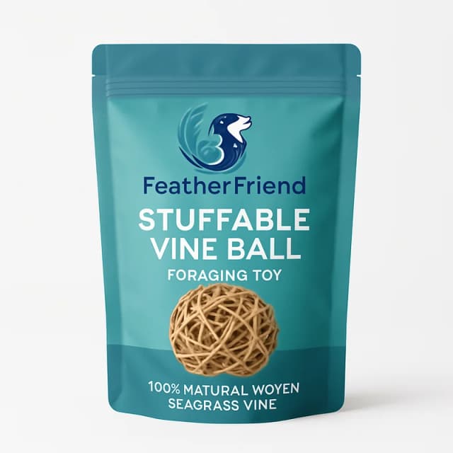 FeatherFriend Stuffable Vine Ball Foraging Toy