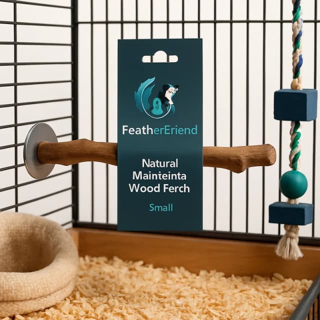 FeatherFriend Natural Manzanita Wood Perch Small