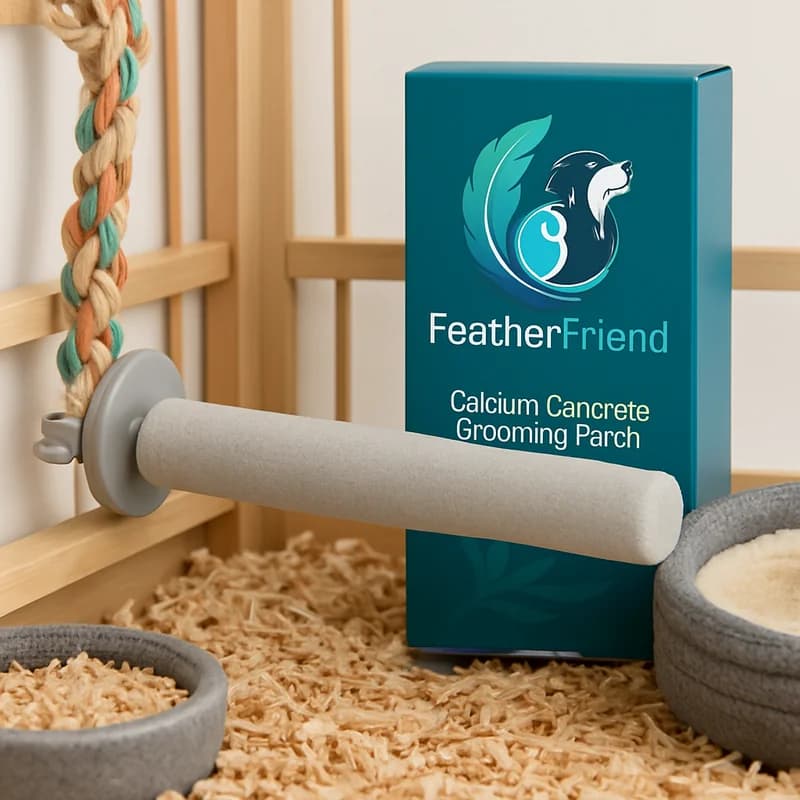 FeatherFriend Calcium Concrete Grooming Perch