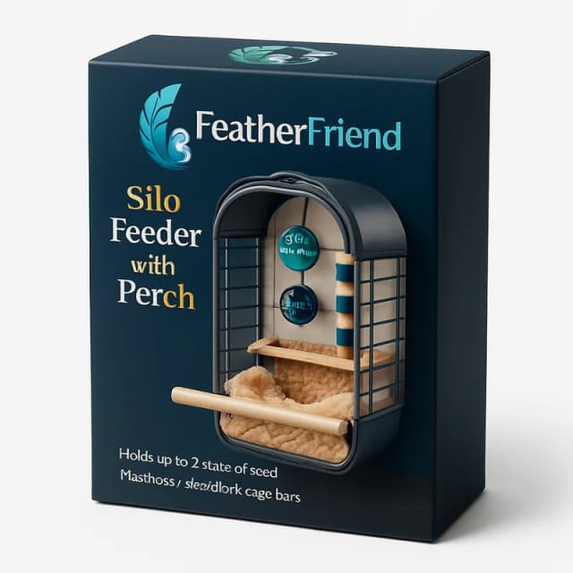 FeatherFriend Silo Feeder with Perch