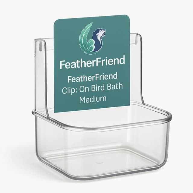 FeatherFriend Clip-On Bird Bath Medium