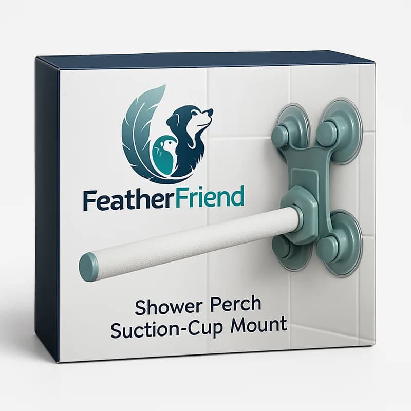 FeatherFriend Shower Perch Suction-Cup Mount