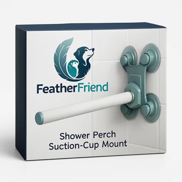 FeatherFriend Shower Perch Suction-Cup Mount