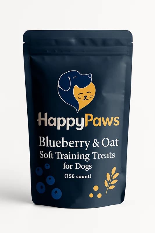 HappyPaws Blueberry & Oat Soft Training Treats for Dogs (150 count)