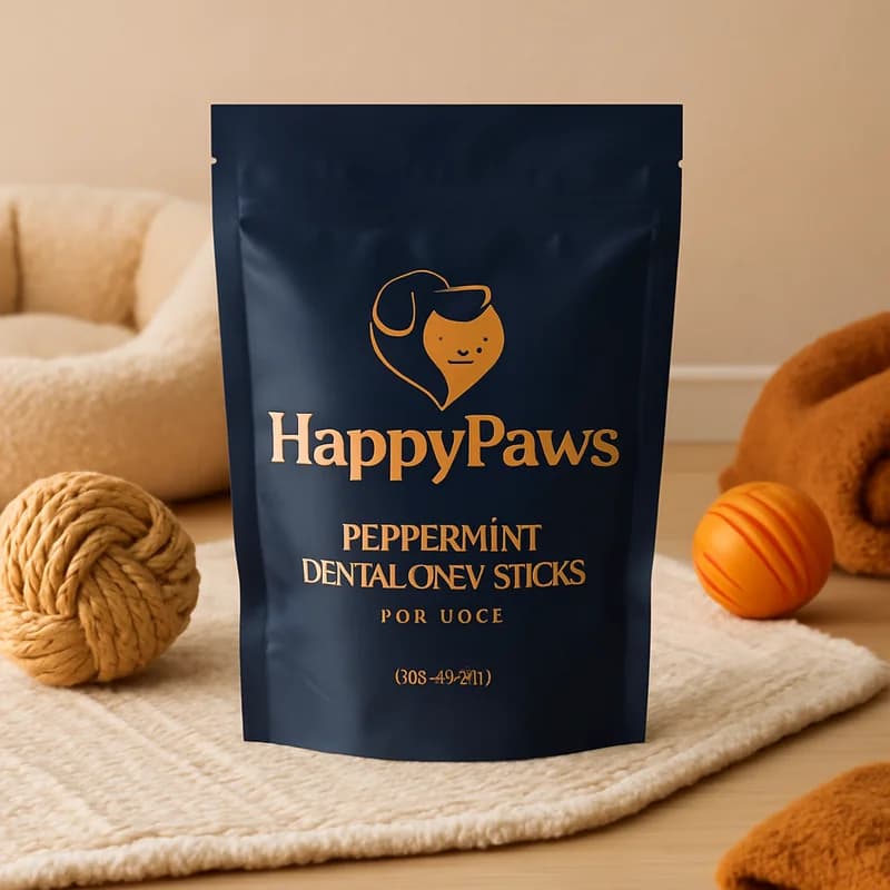 HappyPaws Peppermint Dental Chew Sticks for Dogs (30 count)