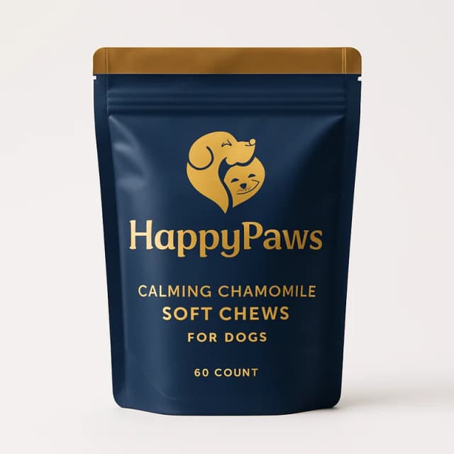 HappyPaws Calming Chamomile Soft Chews for Dogs (60 count)