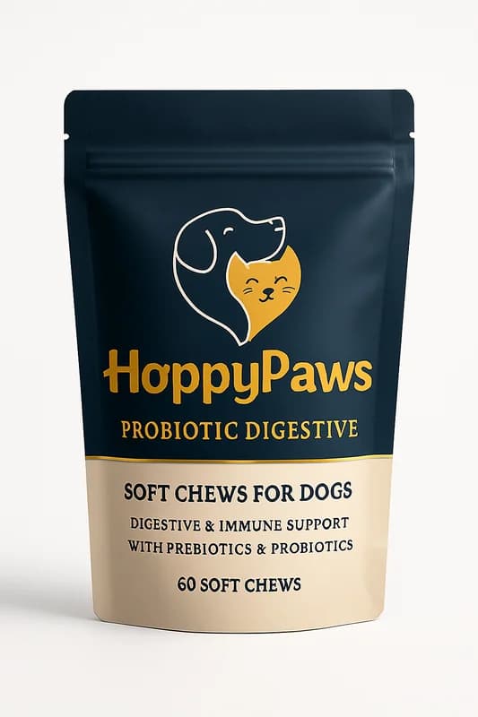 HappyPaws Probiotic Digestive Soft Chews for Dogs (60 count)