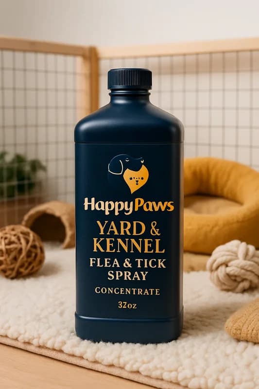HappyPaws Yard & Kennel Flea & Tick Spray Concentrate (32 oz)