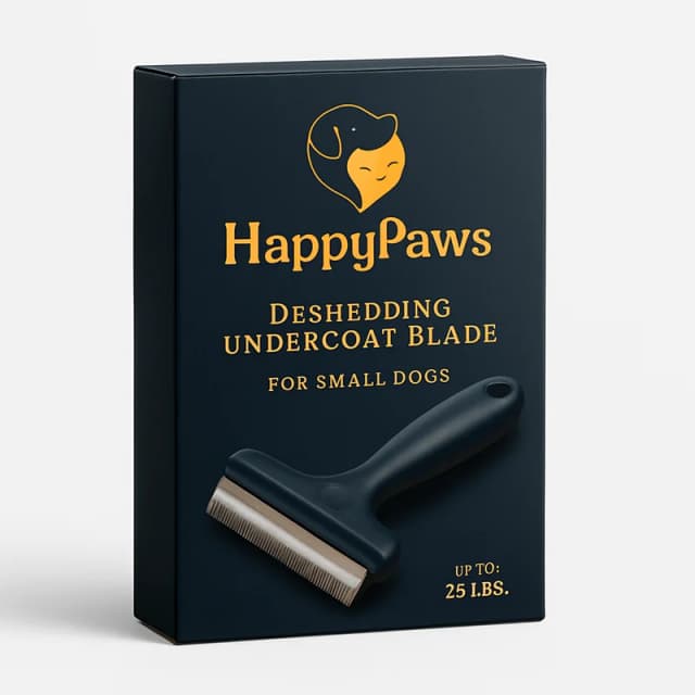 HappyPaws Deshedding Undercoat Blade for Small Dogs