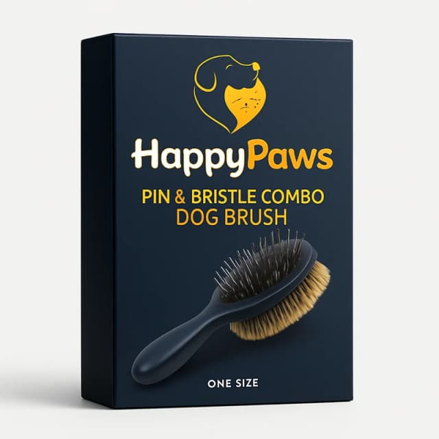 HappyPaws Pin & Bristle Combo Dog Brush (One Size)