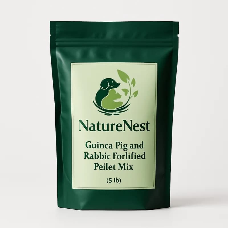 NatureNest Guinea Pig and Rabbit Fortified Pellet Mix (5 lb)