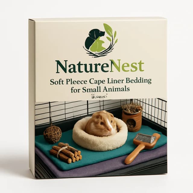 NatureNest Soft Fleece Cage Liner Bedding for Small Animals (2-pack)