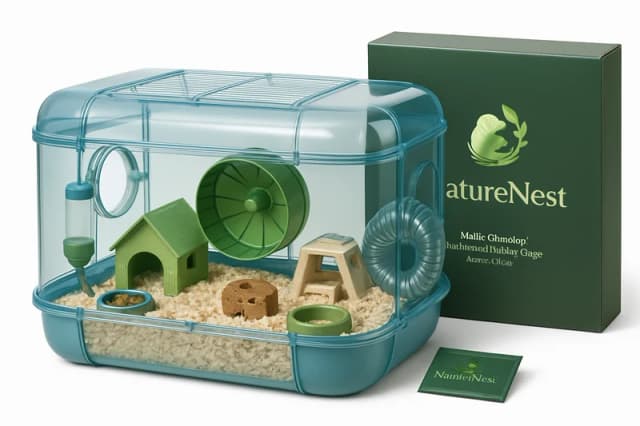 NatureNest Multi-Chamber Hamster Habitat Cage (Extra Large)