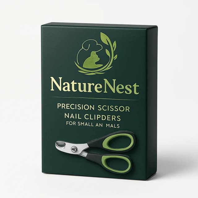 NatureNest Precision Scissor Nail Clippers for Small Animals