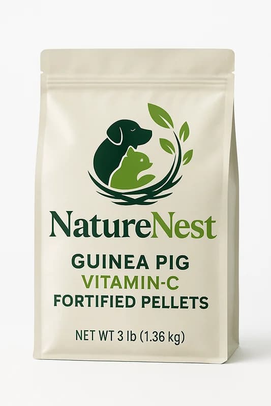 NatureNest Guinea Pig Vitamin-C Fortified Pellets (3 lb)