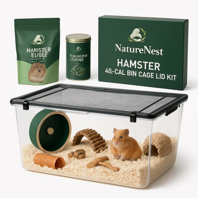 NatureNest Hamster 40-Gal Bin Cage Lid Kit