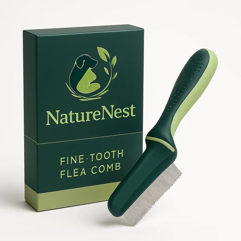 NatureNest Fine-Tooth Flea Comb
