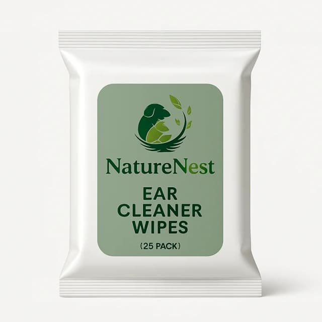 NatureNest Ear Cleaner Wipes (25-Pack)