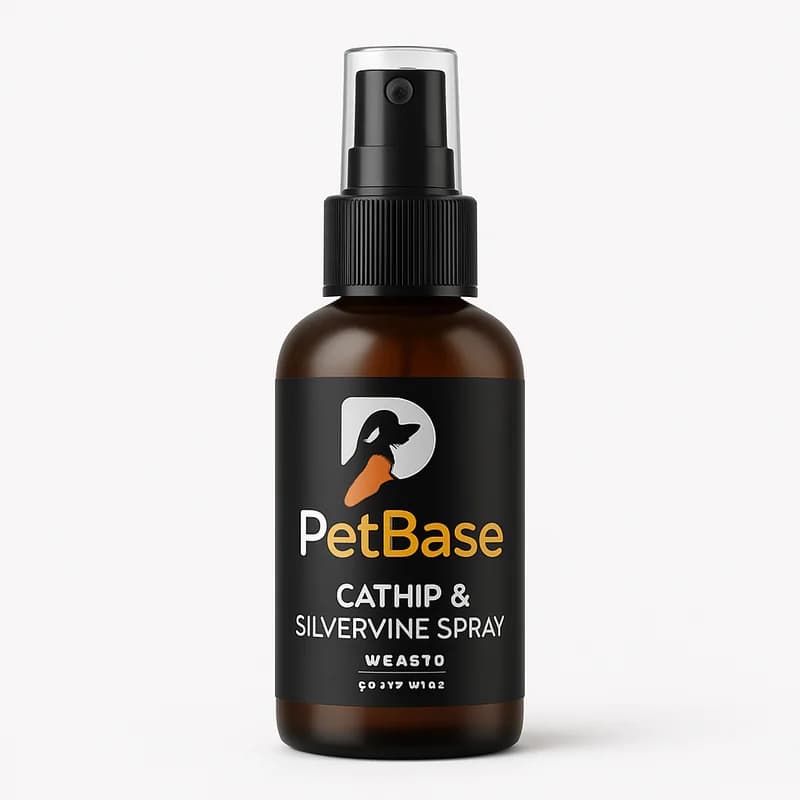 PetBase Catnip and Silvervine Spray for Cats (2 oz)