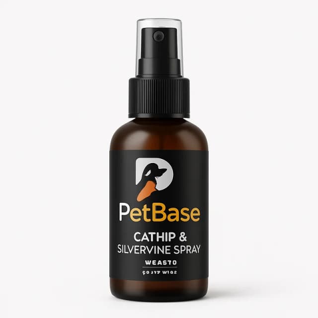 PetBase Catnip and Silvervine Spray for Cats (2 oz)