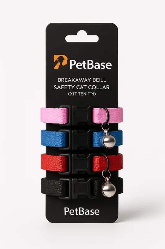 PetBase Breakaway Bell Safety Cat Collar (Kitten Fit)