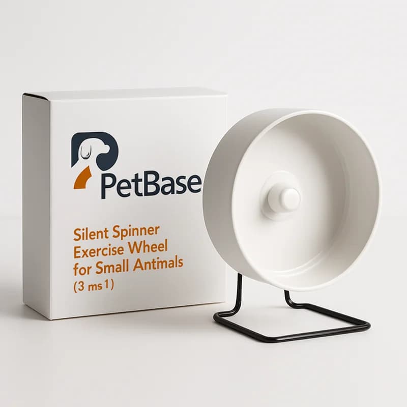 PetBase Silent Spinner Exercise Wheel for Small Animals (8 inch)