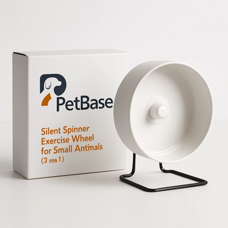 PetBase Silent Spinner Exercise Wheel for Small Animals (8 inch)
