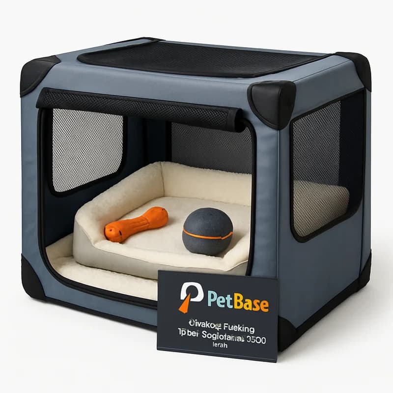 PetBase Soft-Sided Folding Travel Dog Crate (Large)