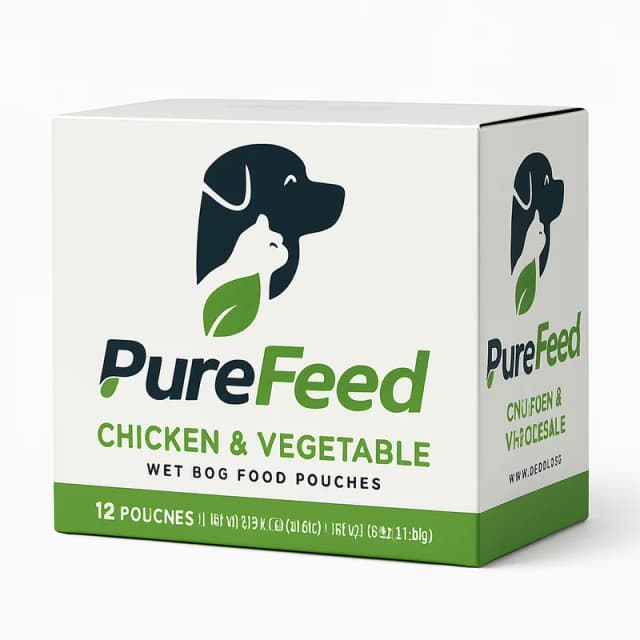 PureFeed Chicken & Vegetable Wet Dog Food Pouches (3.5 oz 12-pack)