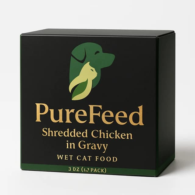 PureFeed Shredded Chicken in Gravy Wet Cat Food (3 oz 12-pack)