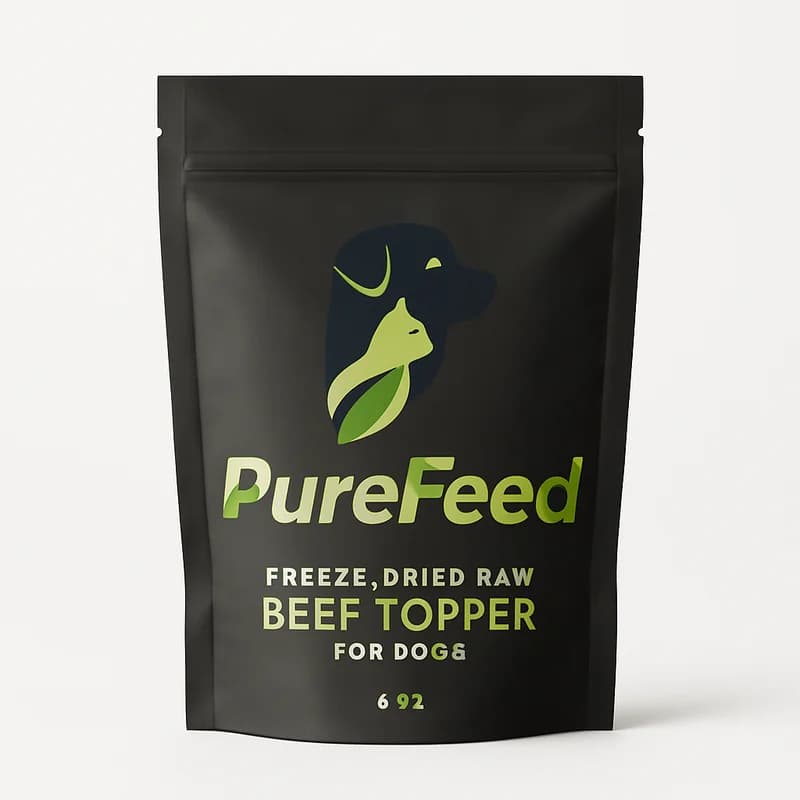 PureFeed Freeze-Dried Raw Beef Topper for Dogs (6 oz)