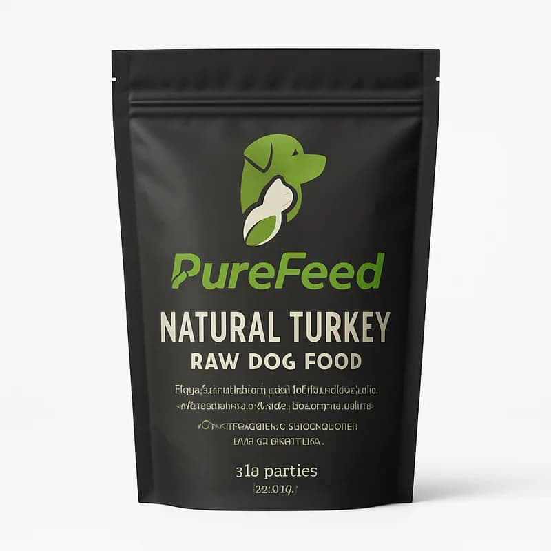 PureFeed Natural Turkey Raw Dog Food (5 lb patties)