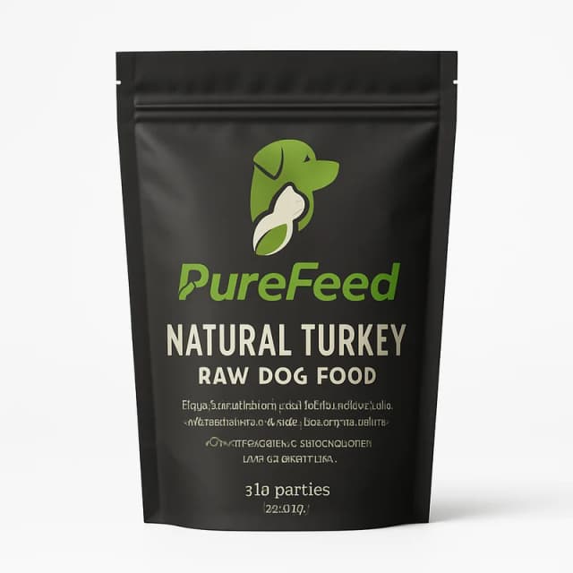 PureFeed Natural Turkey Raw Dog Food (5 lb patties)