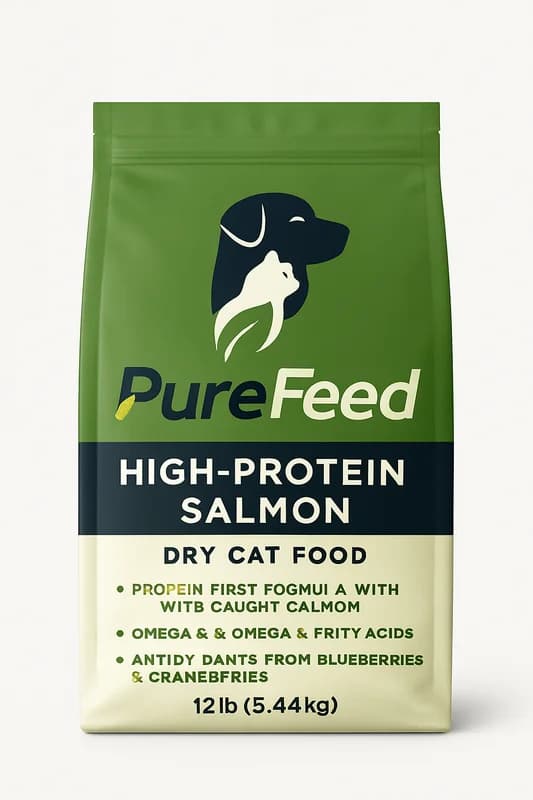 PureFeed High-Protein Salmon Dry Cat Food (12 lb)