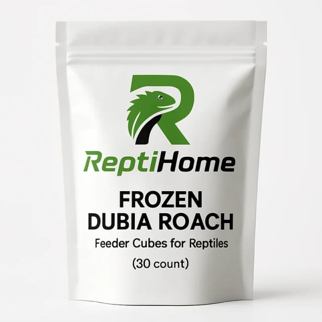ReptiHome Frozen Dubia Roach Feeder Cubes for Reptiles (30 count)