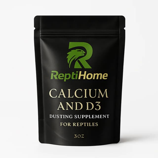 ReptiHome Calcium and D3 Dusting Supplement for Reptiles (3 oz)
