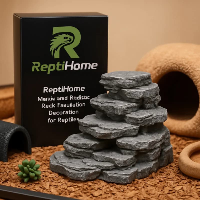 ReptiHome Multi-Level Realistic Rock Formation Decoration for Reptiles