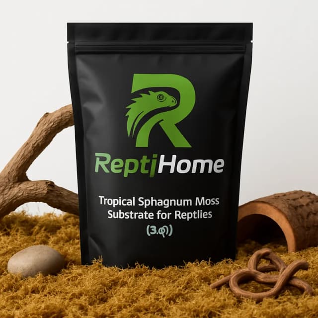 ReptiHome Tropical Sphagnum Moss Substrate for Reptiles (8 qt)